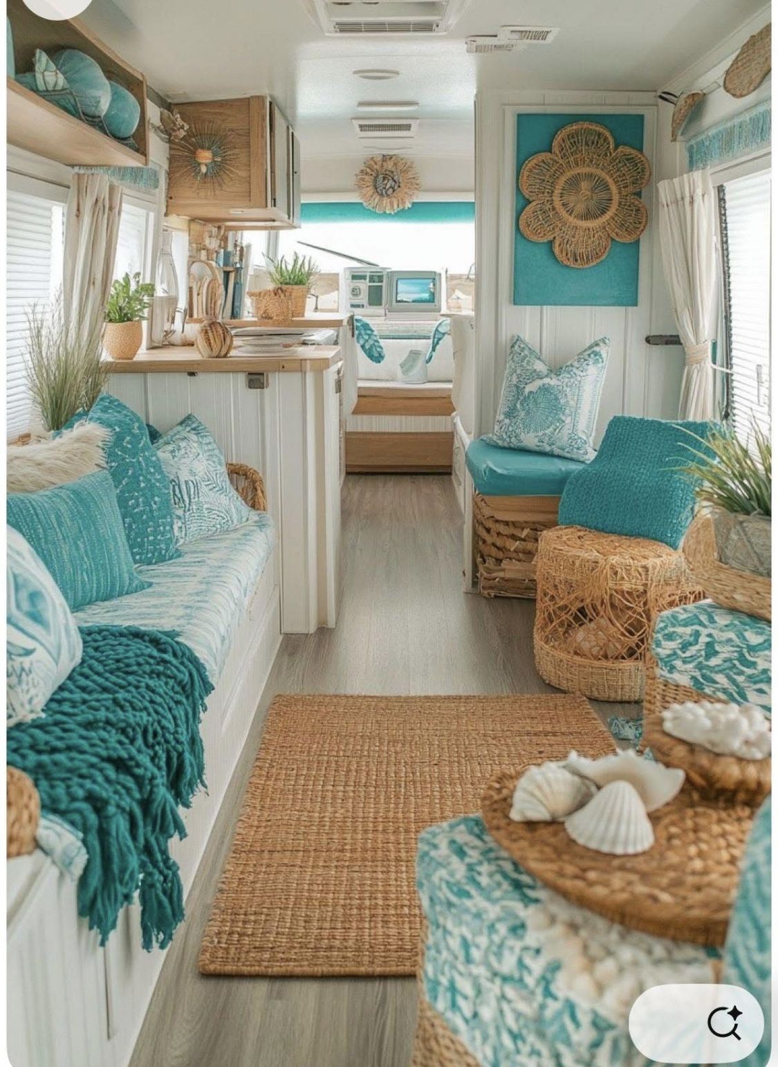 Inspiration : ambiance claire et touches turquoise